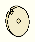 A wheel with a notch